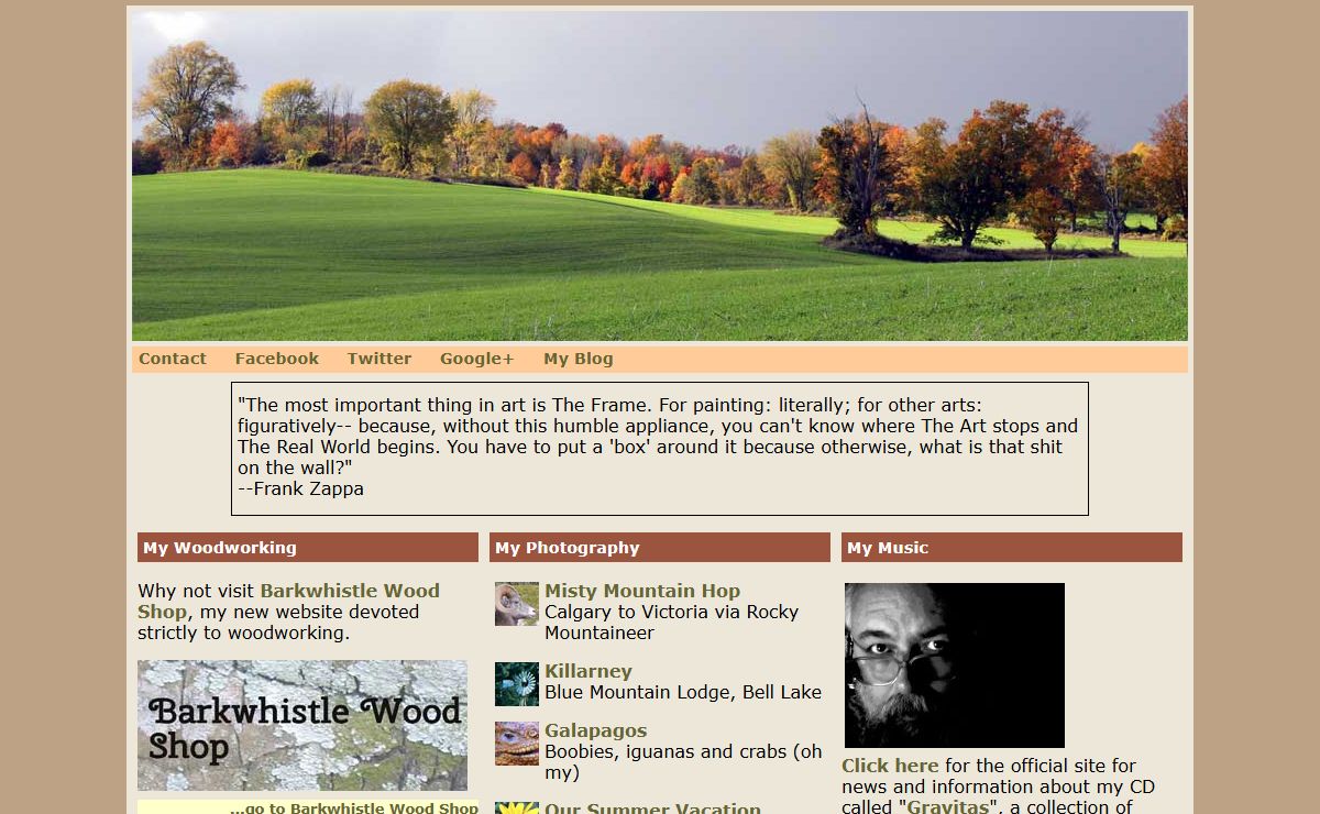 R.G.Daniel - 2025 - Photographer - Woodworker - Composer - Some Other Stuff