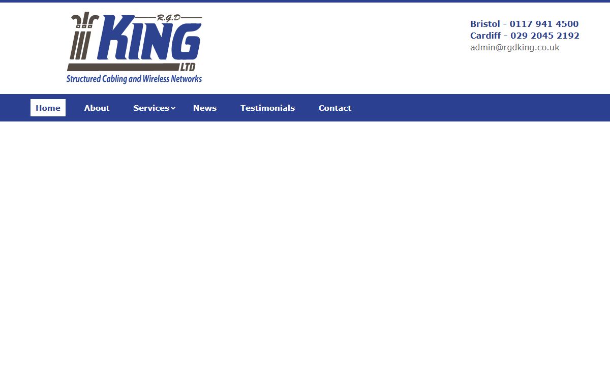 R.G.D. King Ltd: Data Network Specialists - Bristol/Cardiff