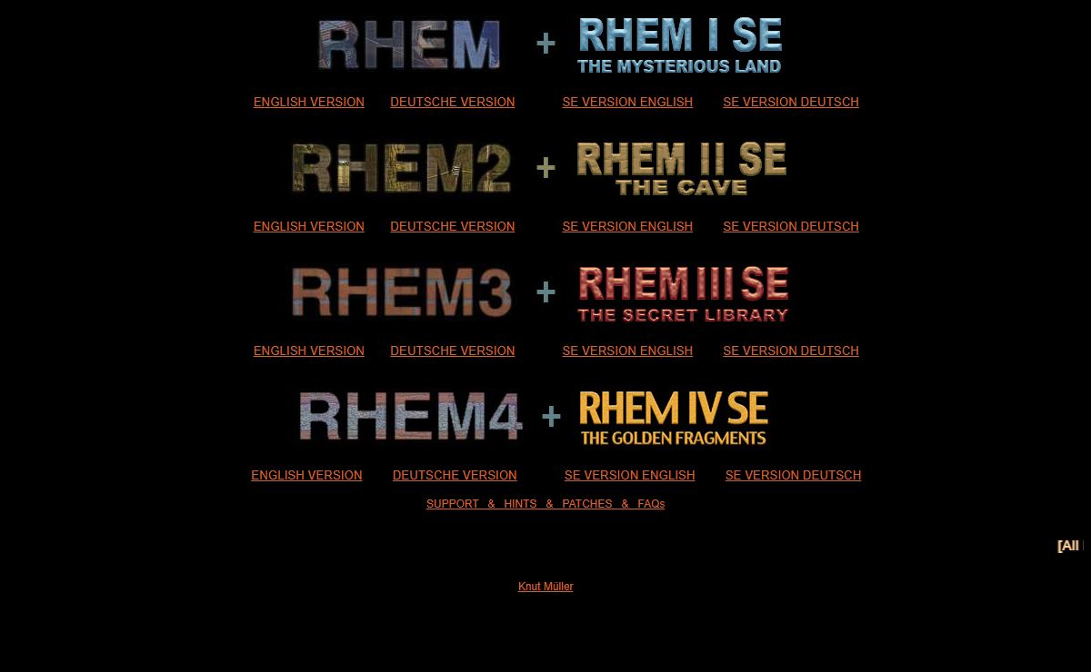RHEM + RHEM I SE / RHEM 2 + RHEM II SE / RHEM 3 + RHEM III SE / RHEM 4 + RHEM IV SE