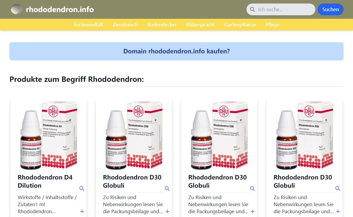 rhododendron.info - Sortenvielfalt, Zierstrauch, Bodendecker, Blütenpracht, Gartenpflanze, Pflege, Rhododendron