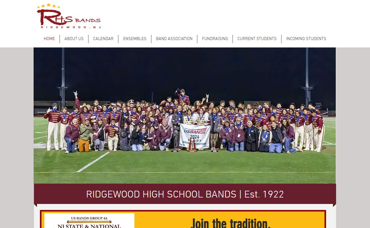 Ridgewood High School Bands, Ridgewood, New Jersey