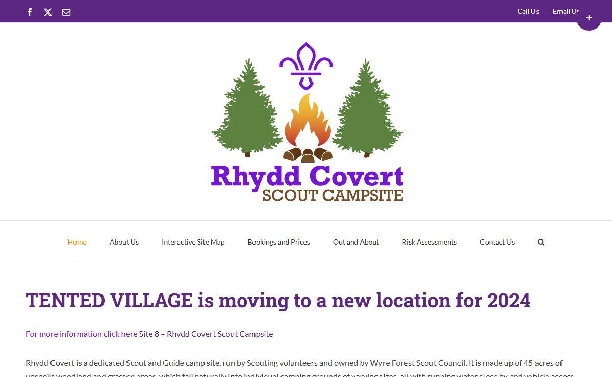 Rhydd Covert Scout Campsite