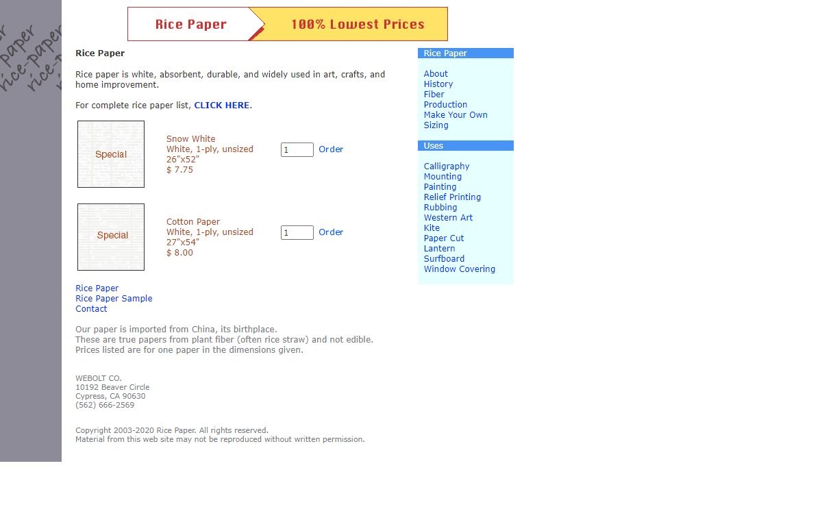Rice Paper