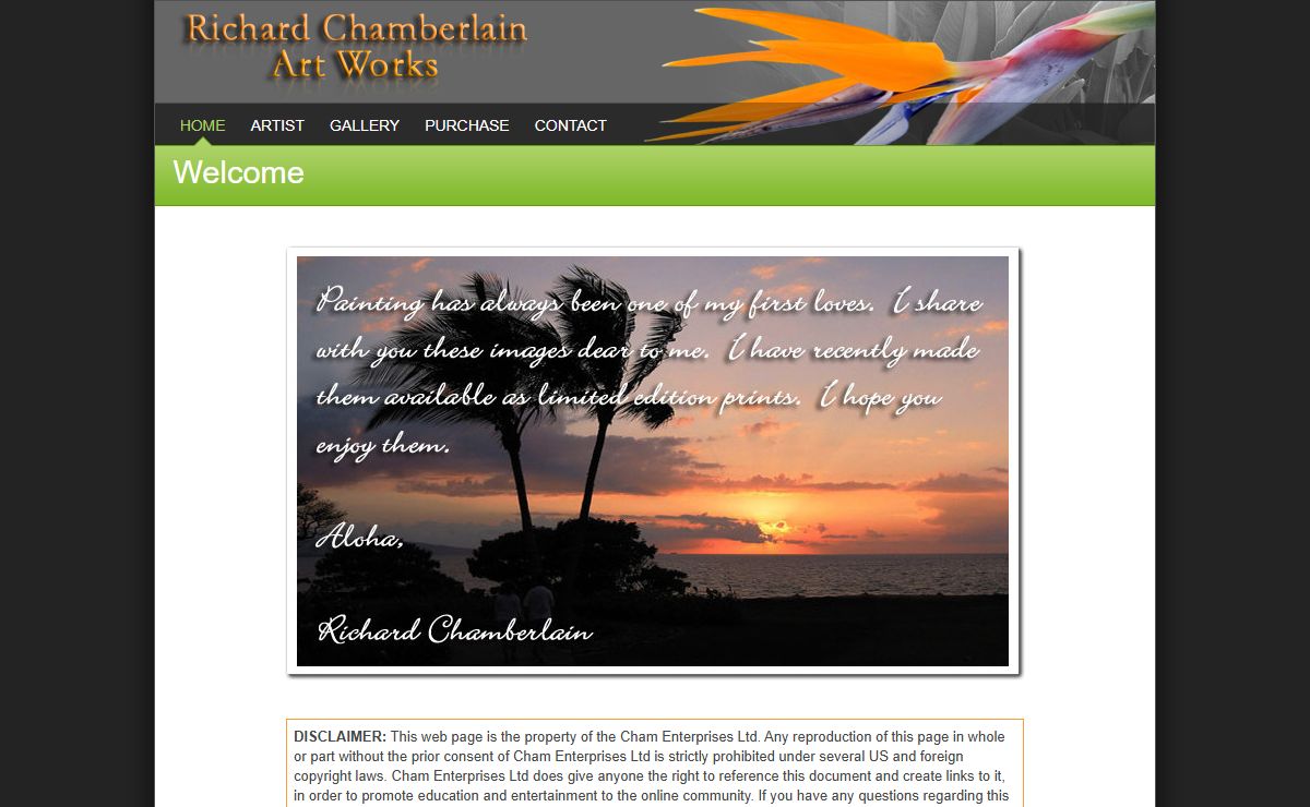 Richard Chamberlain Art Works