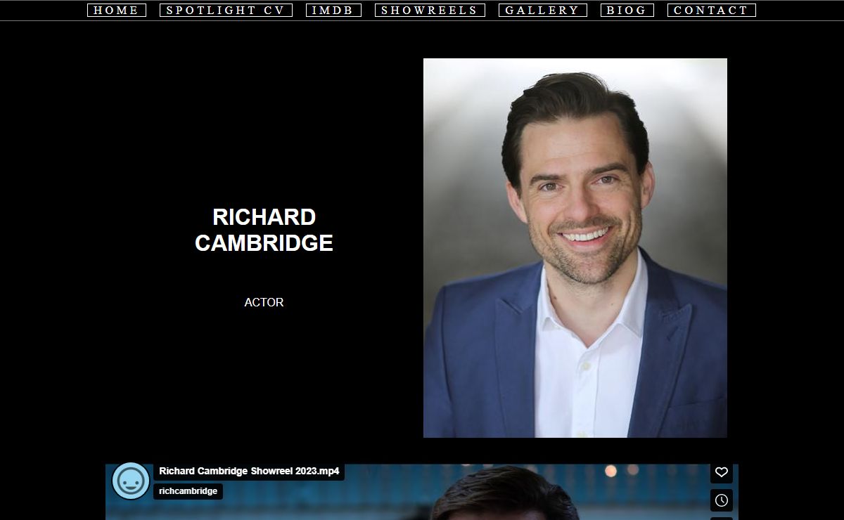 Actor Richard Cambridge
