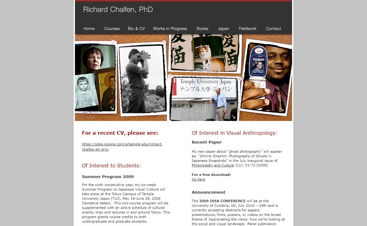 Welcome to Richard Chalfen's Office