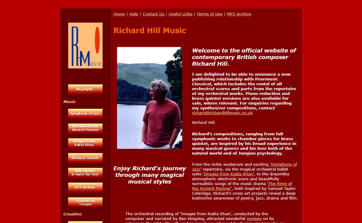 Richard Hill - Composer, conductor and artist