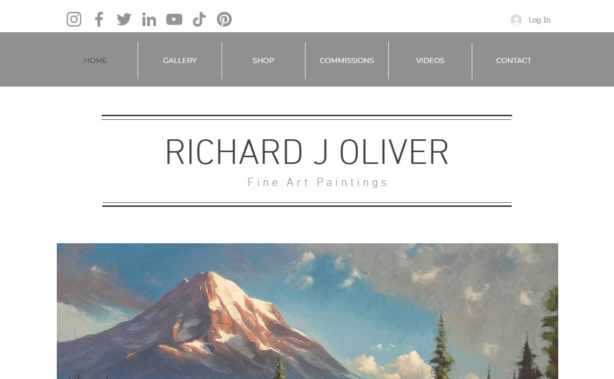 Plein air and Landscape paintings by Richard J Oliver