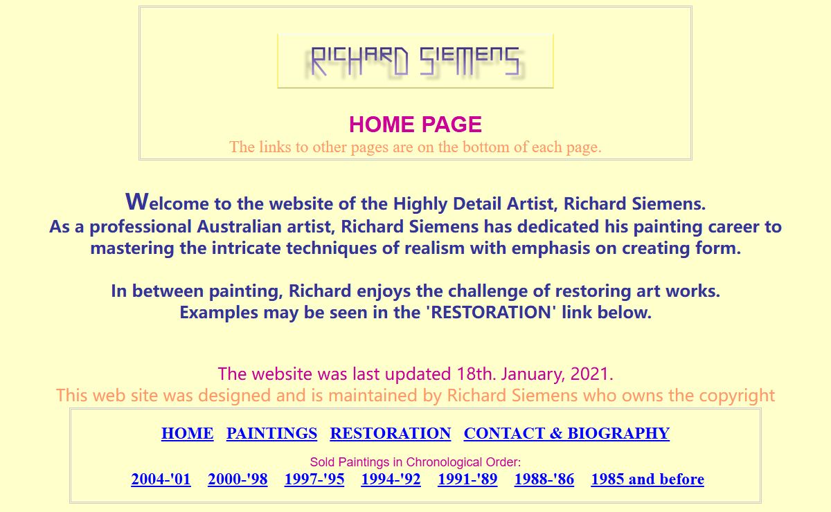Detail Artist, Richard Siemens