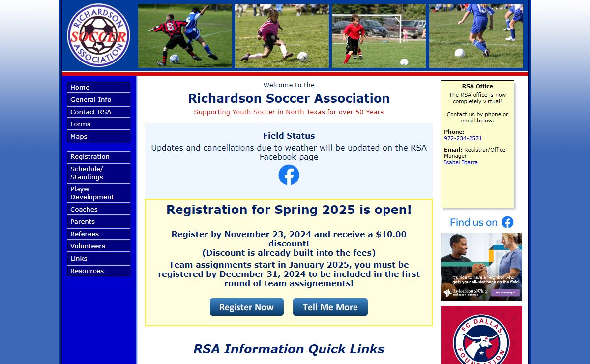 Home - Richardson Soccer Association