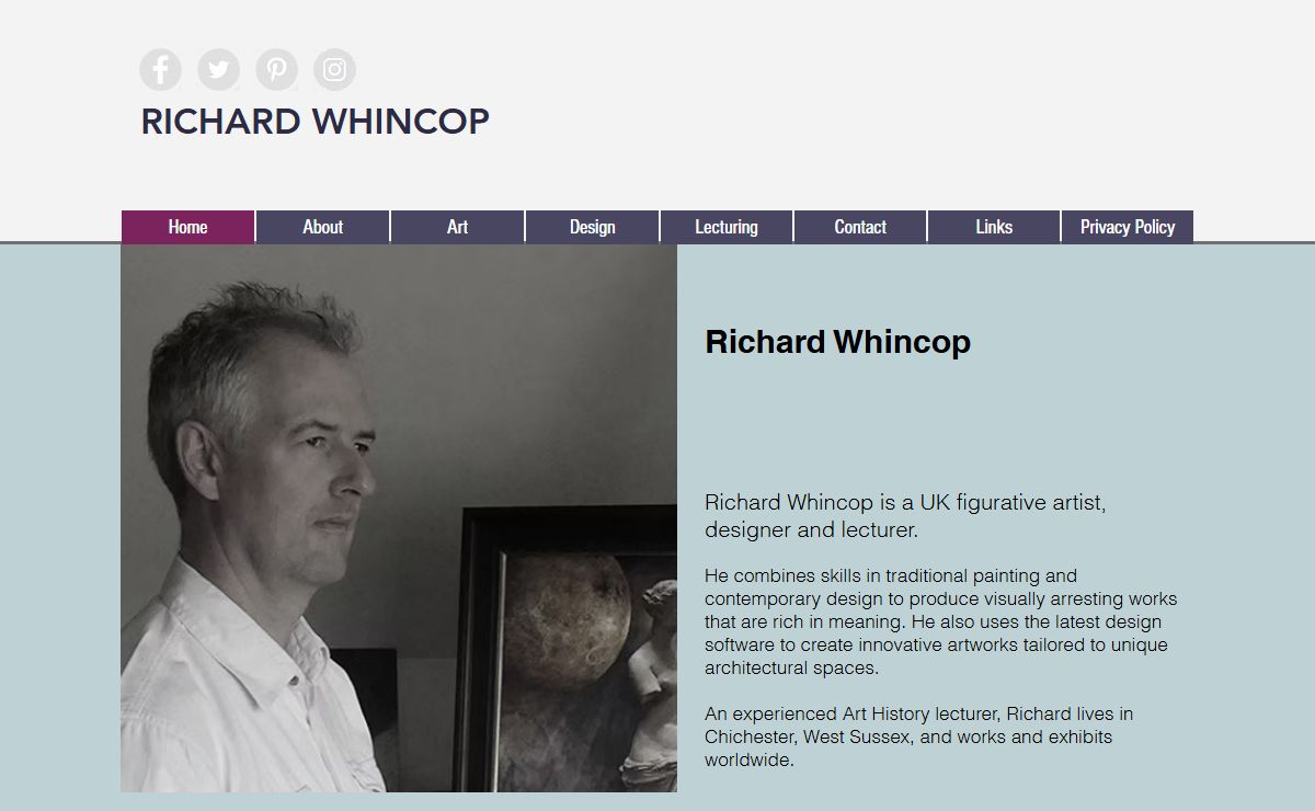 Figurative Art, Design, Lecturing | Chichester, UK | Richard Whincop
