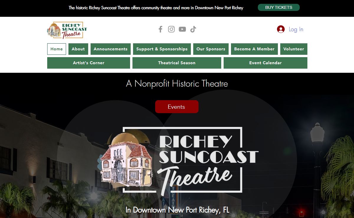 Richey Suncoast Theatre | Non-Profit Performing Arts in Downtown New Port Richey