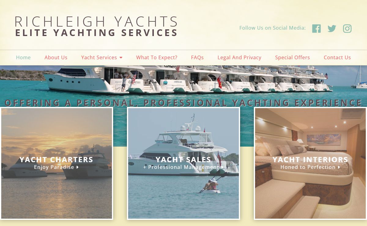 Yacht Charter Company | Parkland, FL – Richleigh Yachts