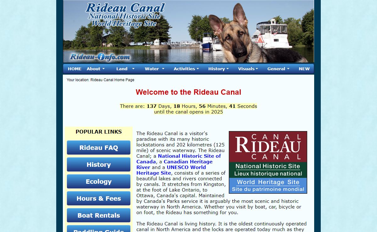 Rideau Canal - Rideau Canal World Heritage Site, Ontario, Canada