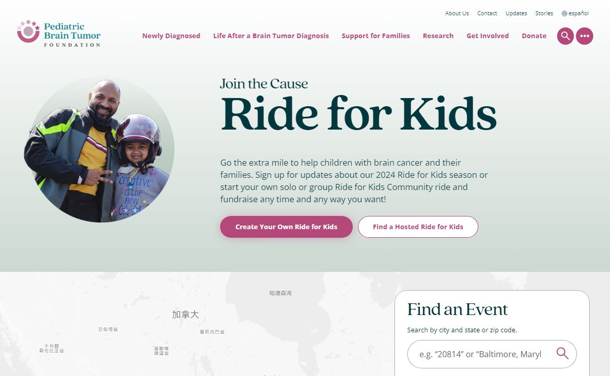 Ride for Kids - Pediatric Brain Tumor Foundation