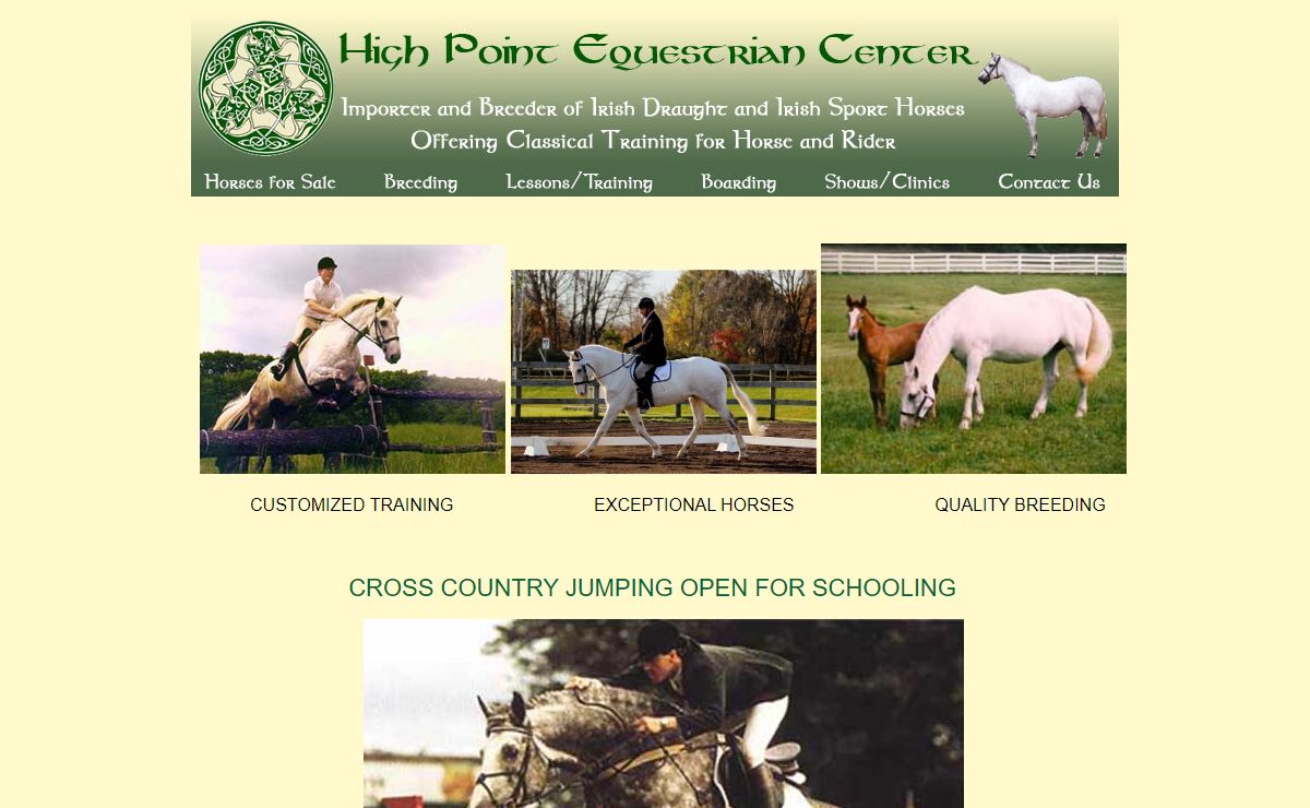 Irish horses, Combined Training and Cross Country Schooling in Northern New Jersey