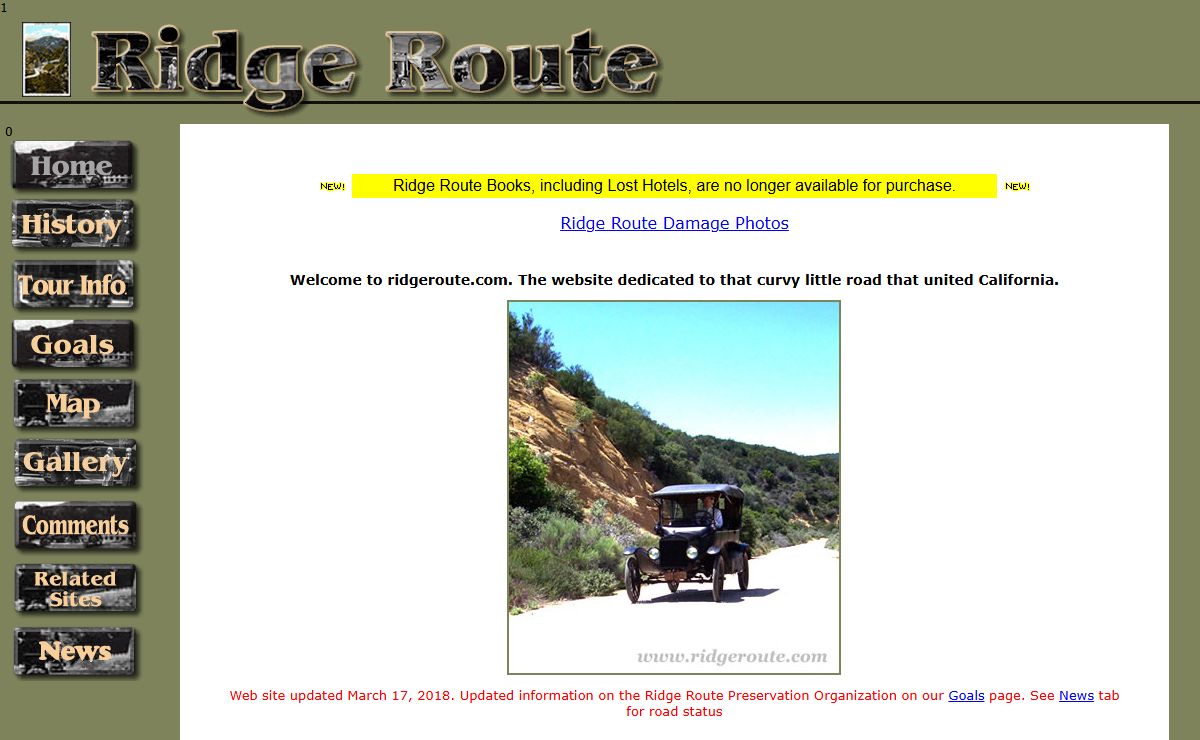 Ridge Route - Home