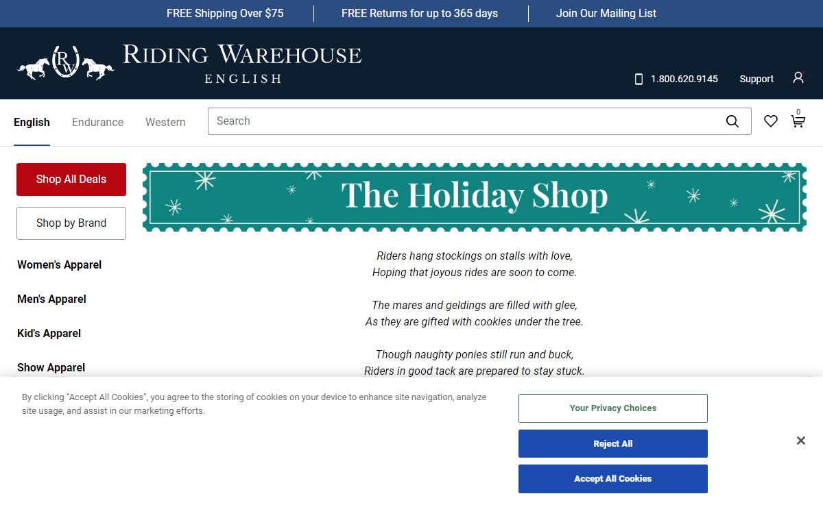 Horse Tack | Horse Gear & Supplies - Riding Warehouse
