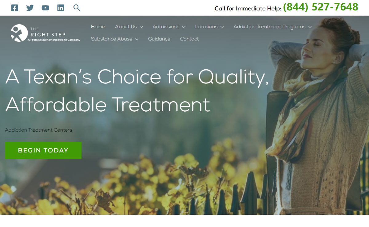 Texas Drug Rehab Centers | Addiction Treatment | The Right Step Centers