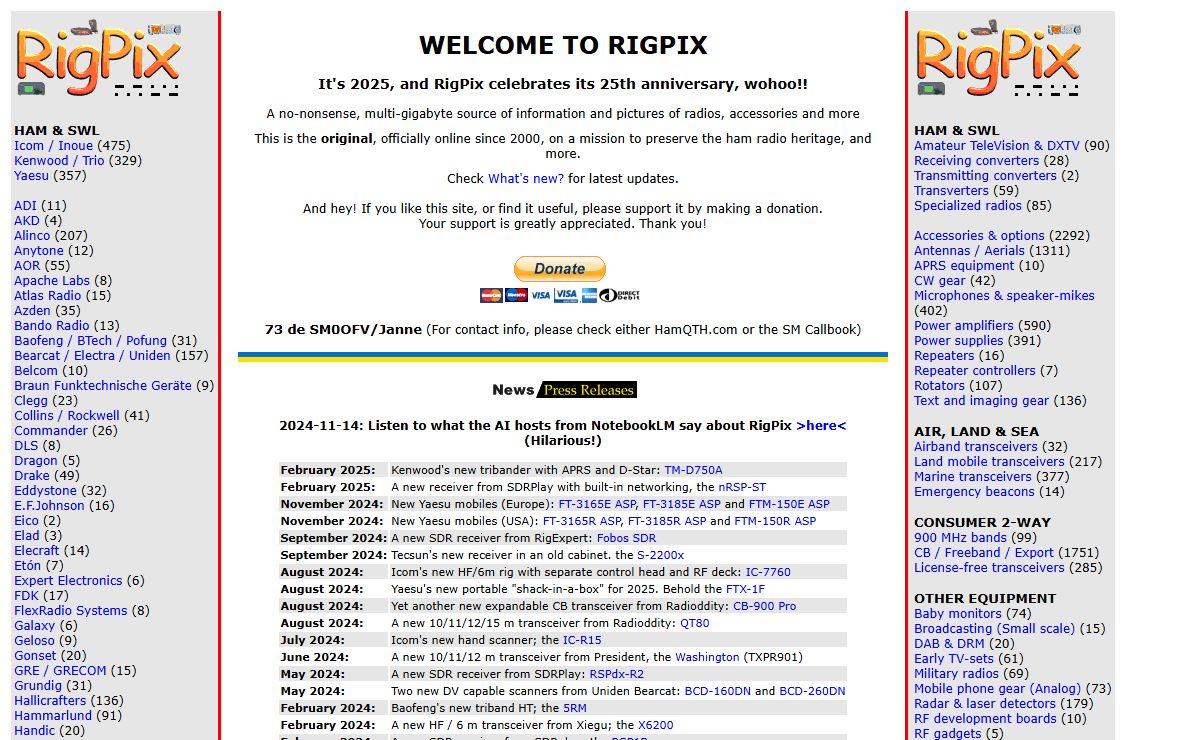 RigPix Database - Main