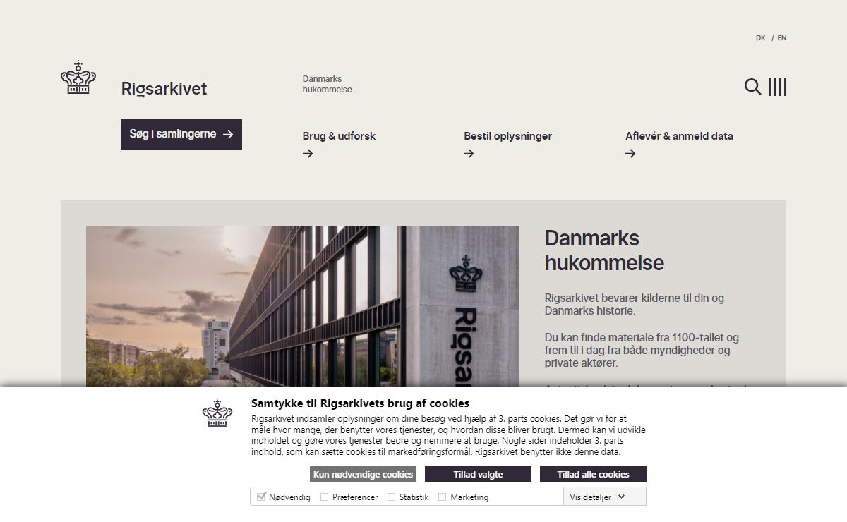 Rigsarkivet – Danmarks hukommelse