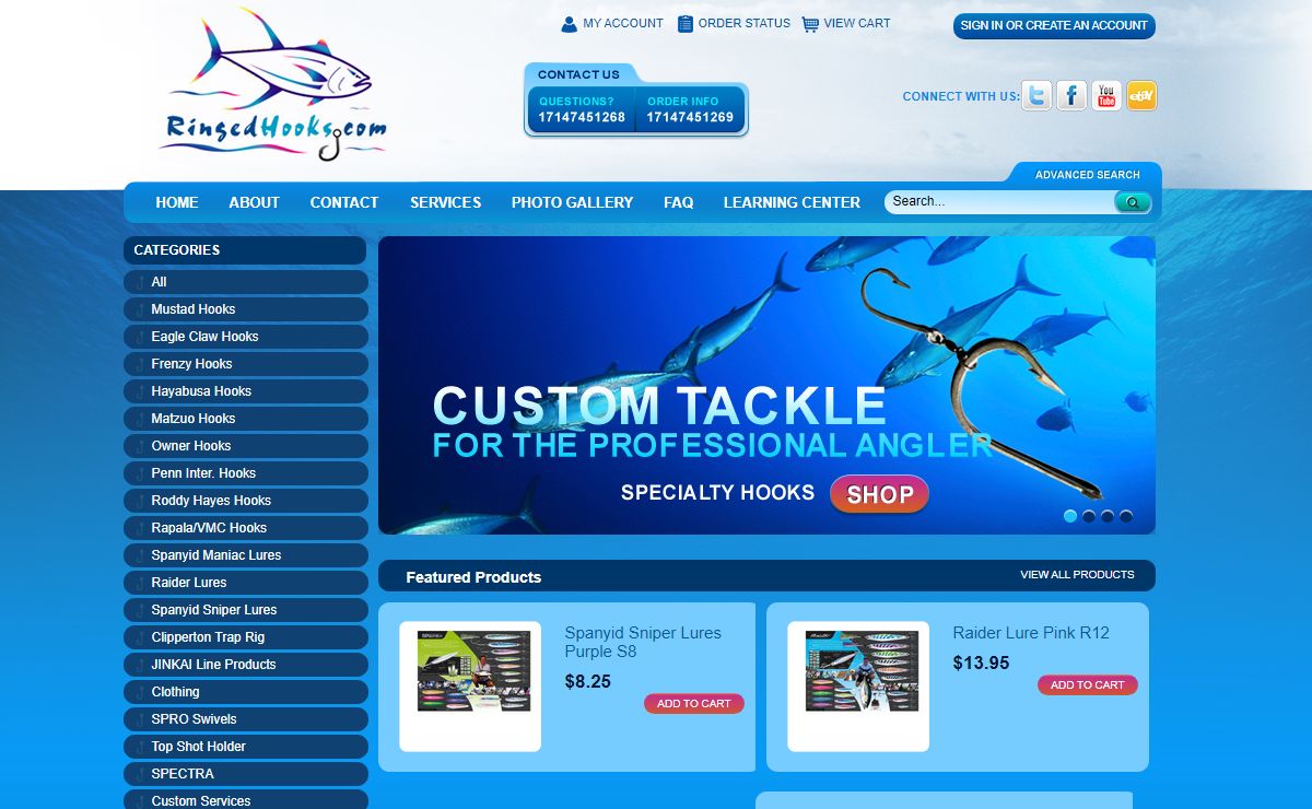 Ringedhooks.com - The best in custom tackle