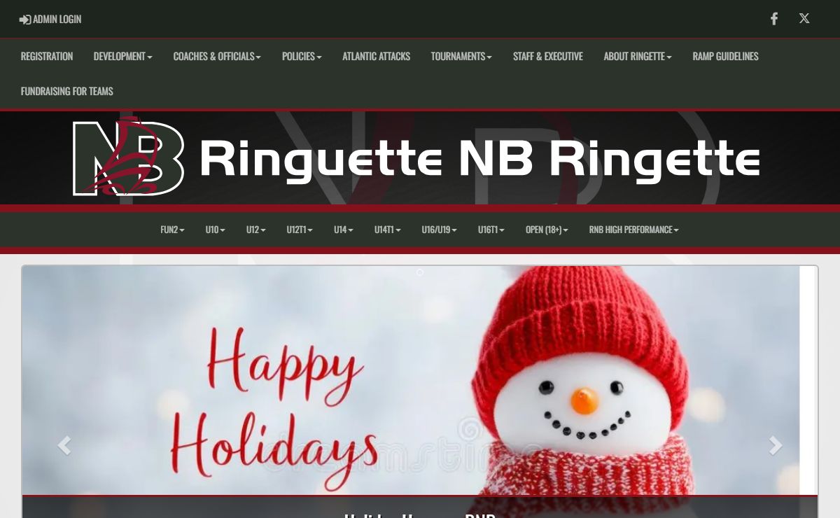 Ringette New Brunswick : Website by RAMP InterActive