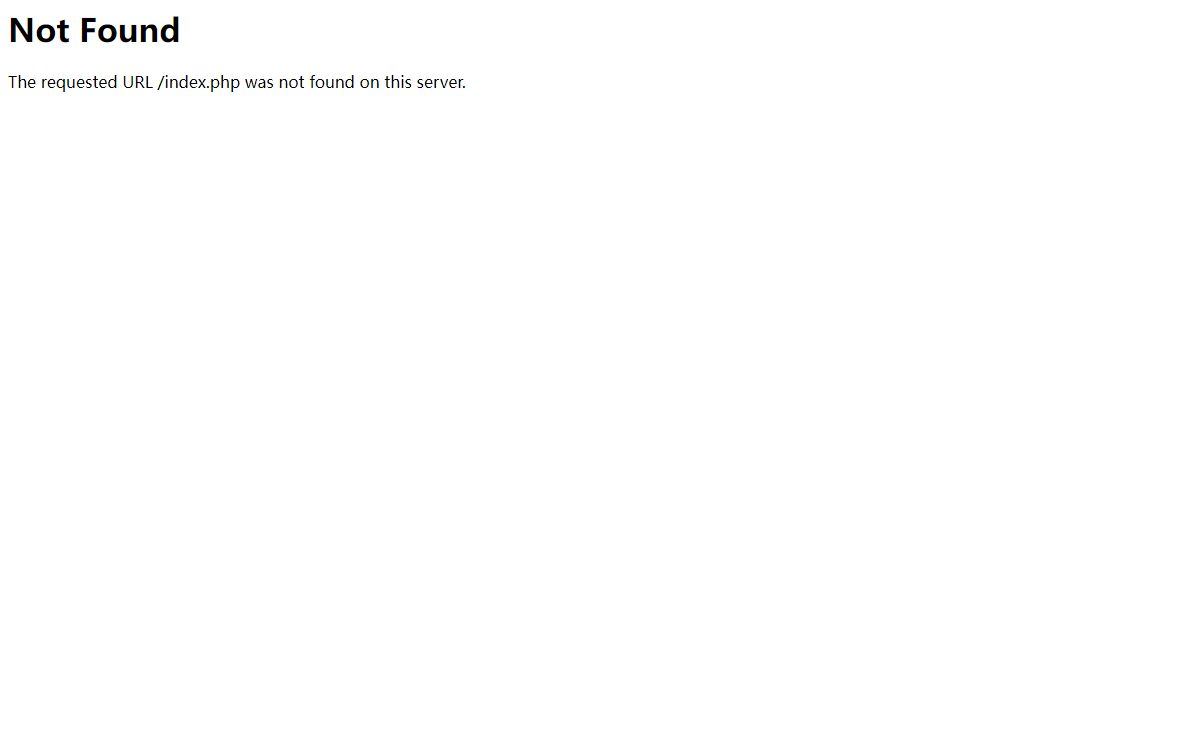 404 Not Found