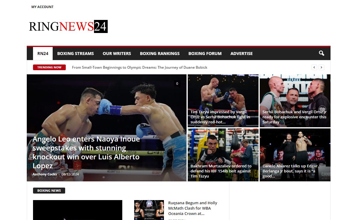 boxing news, fight results, boxing on tv tonight - Ring News 24 | Boxing News