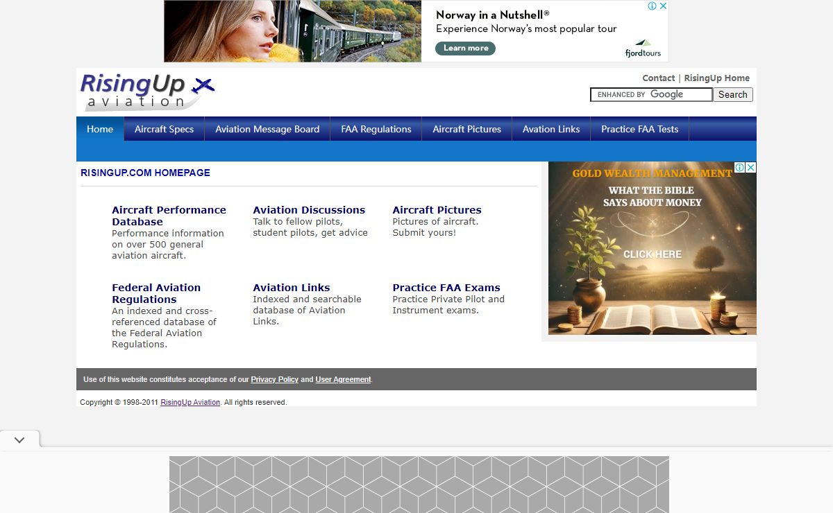 RisingUp.com - General Aviation Website