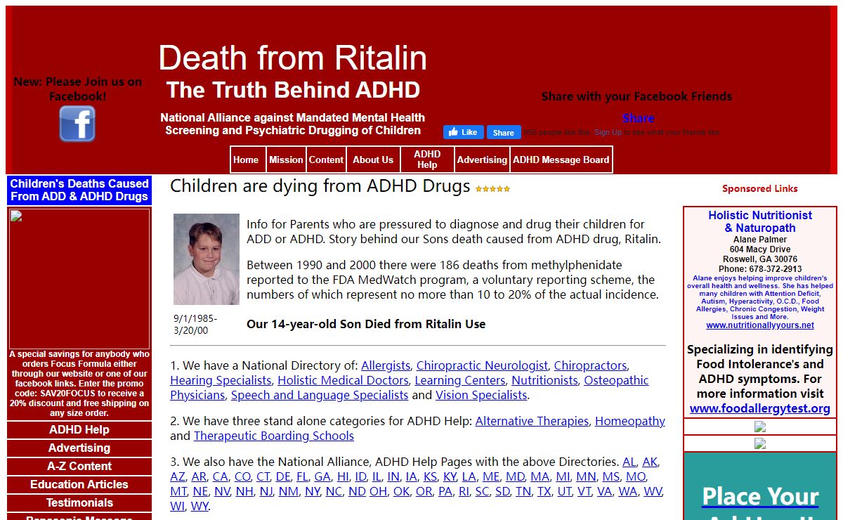 Death from Ritalin the Truth Behind ADHD