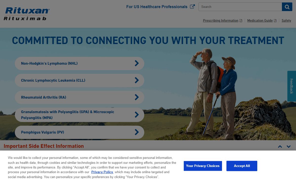 RITUXAN® (rituximab) Medication for RA, NHL, CLL, GPA, MPA & PV