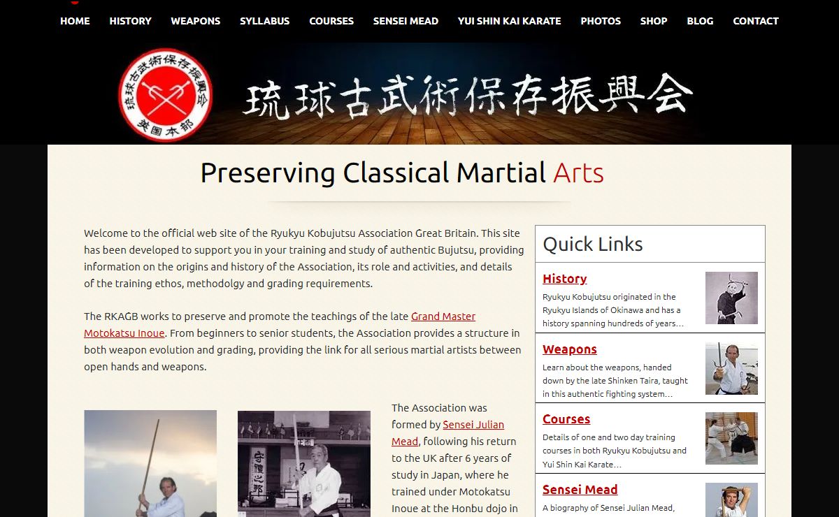 RKAGB | Welcome to the official web site of the Ryukyu Kobujutsu Association Great Britain
