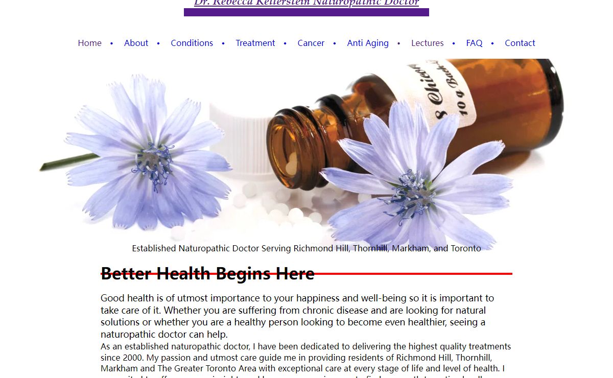 Dr. Rebecca Kellerstein |Naturopathic Doctor Richmond Hill |Thornhill