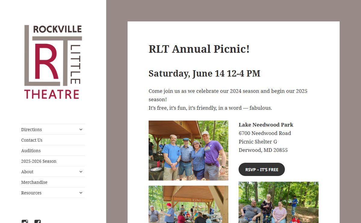 Rockville Little Theatre – entertain, enlighten and educate