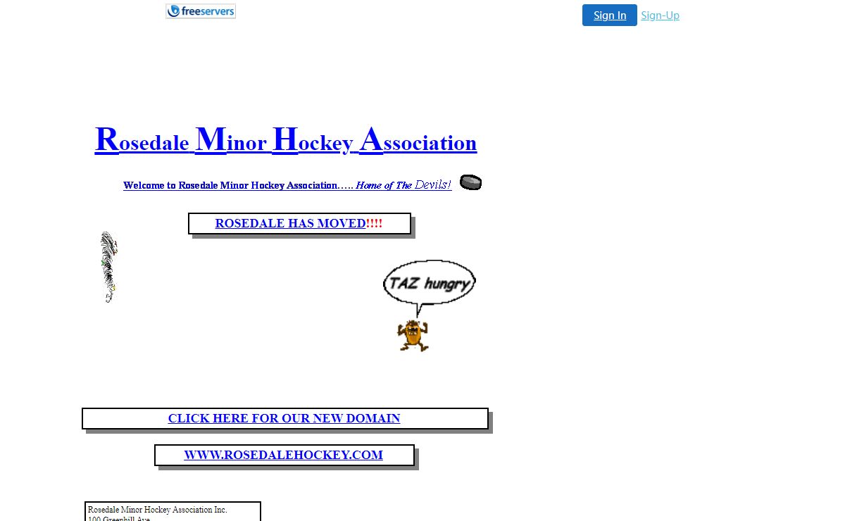 Rosedale Minor Hockey Association