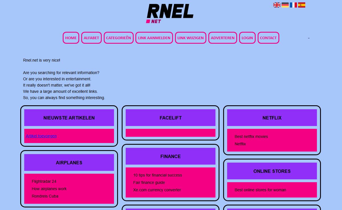 Rnel | We have excellent links and great websites