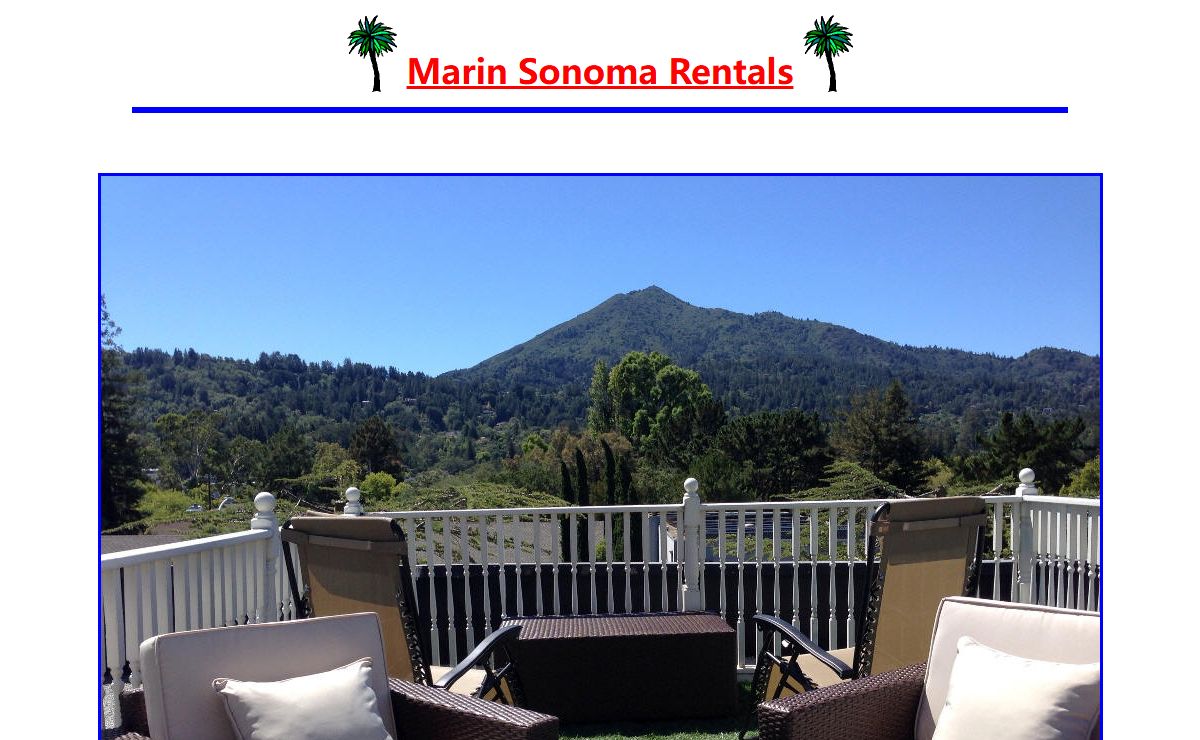 Marin Sonoma Rentals