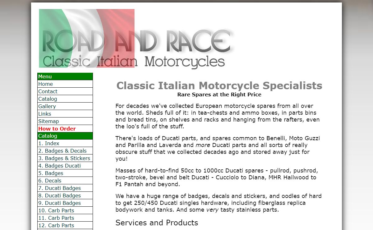 Road and Race Ducati Parts - Italian Motorcycle Dealer