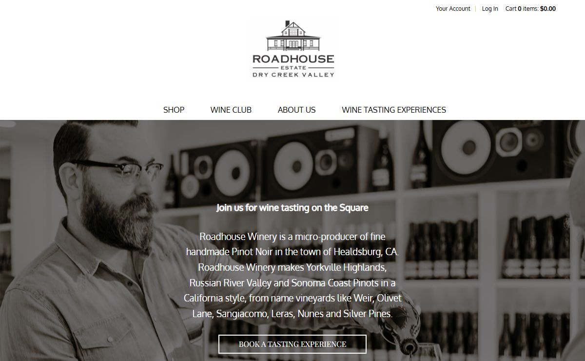 Roadhouse Winery - Homepage