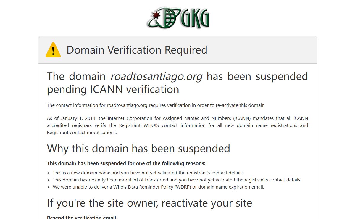 Domain Suspended