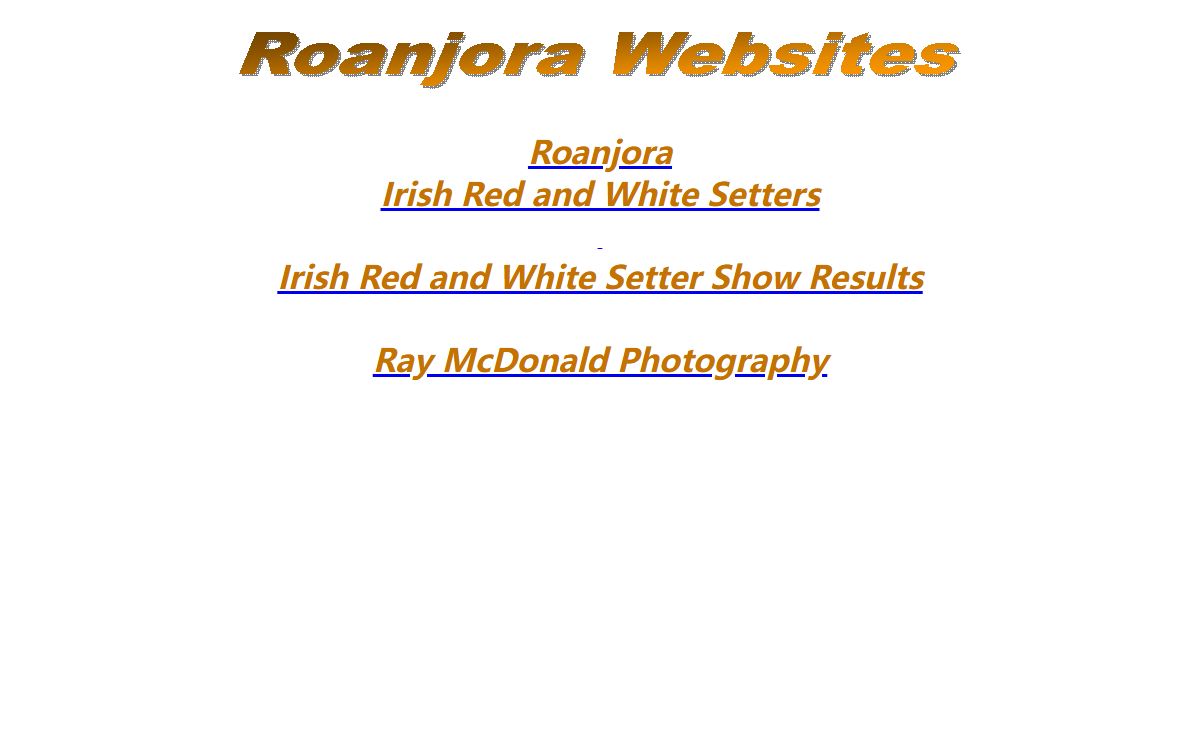 Roanjora Irish Red & White Setters