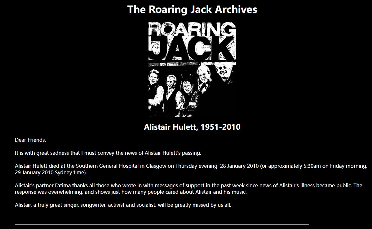 Roaring Jack Archives