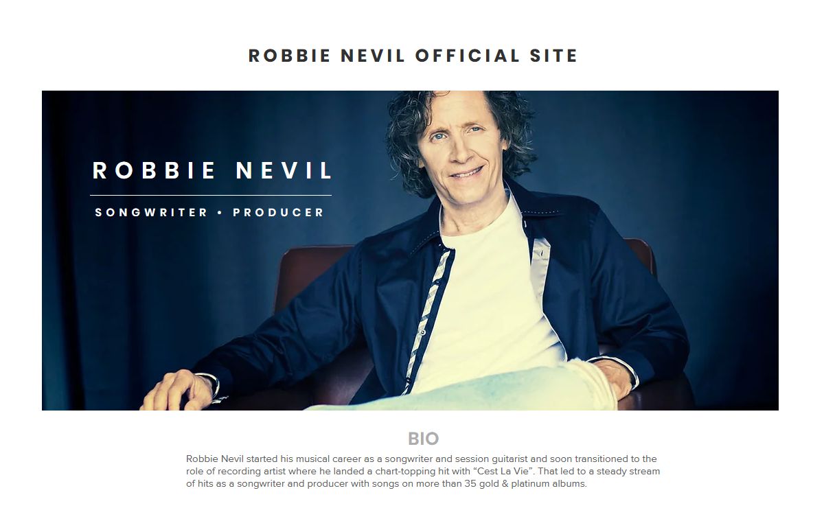 Songwriter | Robbie Nevil Music