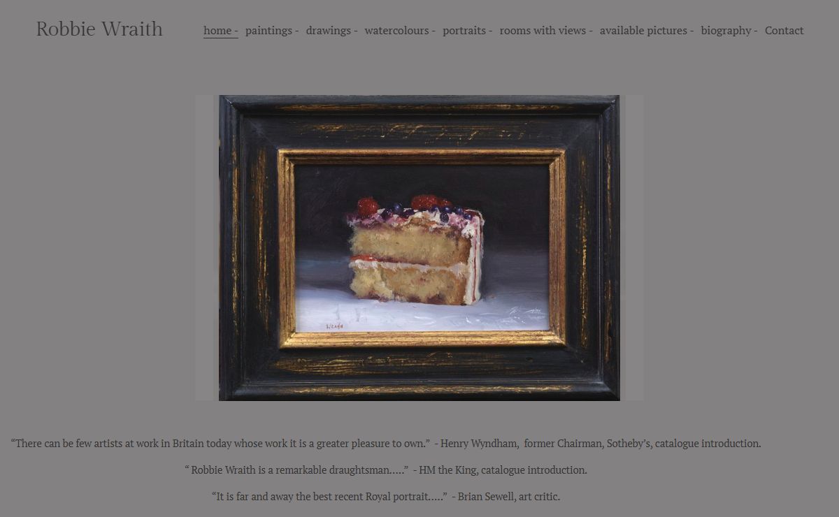 robbie wraith paintings drawings watercolours , portraits, rooms with views
