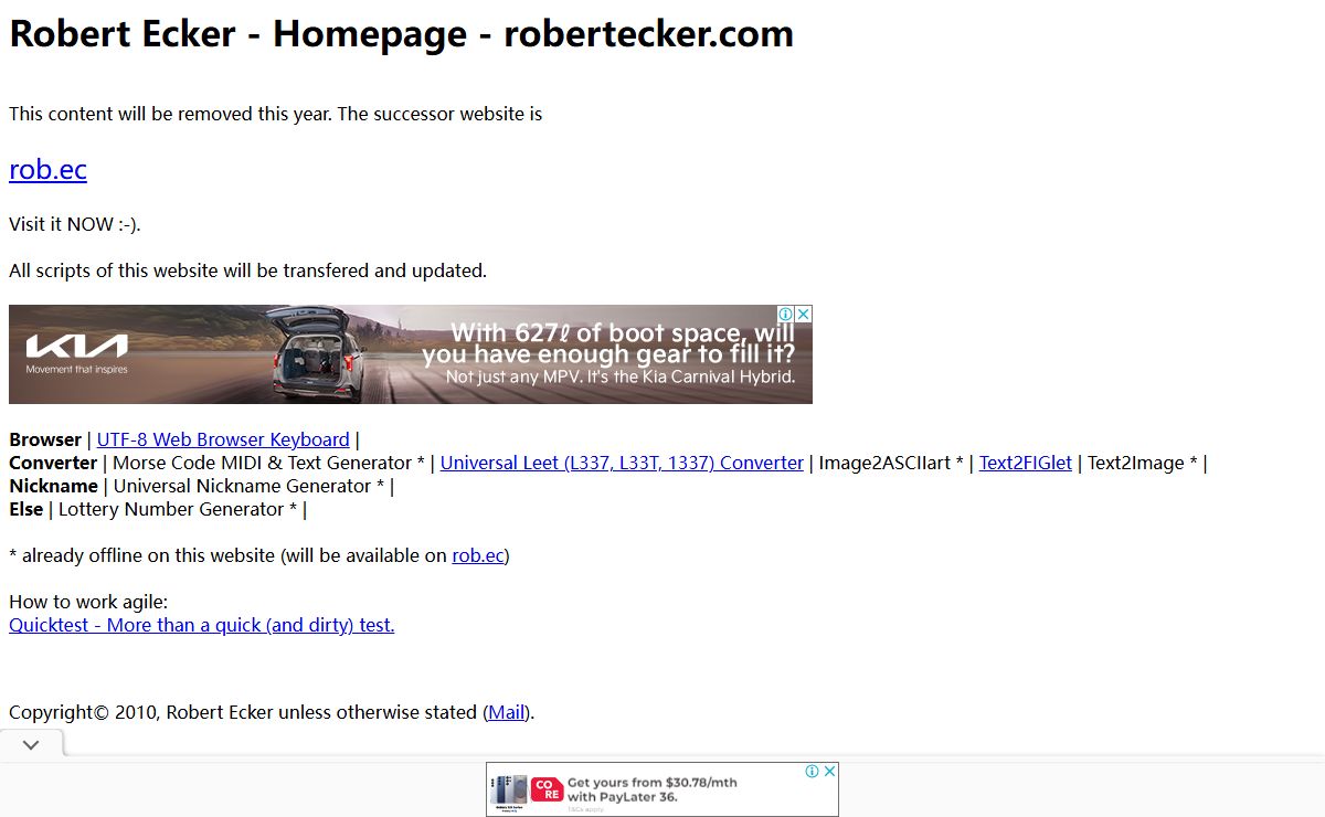 Robert Ecker - Homepage - robertecker.com