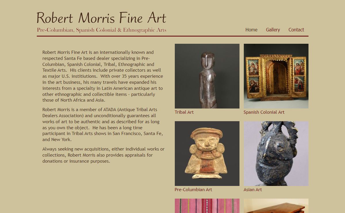 Robert Morris Fine Art :: Pre-Columbian, Spanish Colonial and Ethnographic Arts