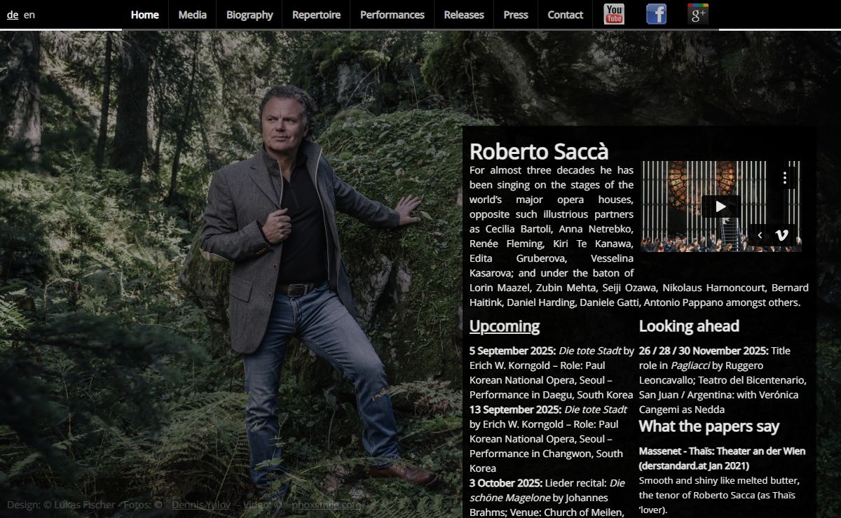 Roberto Saccà - Official Website