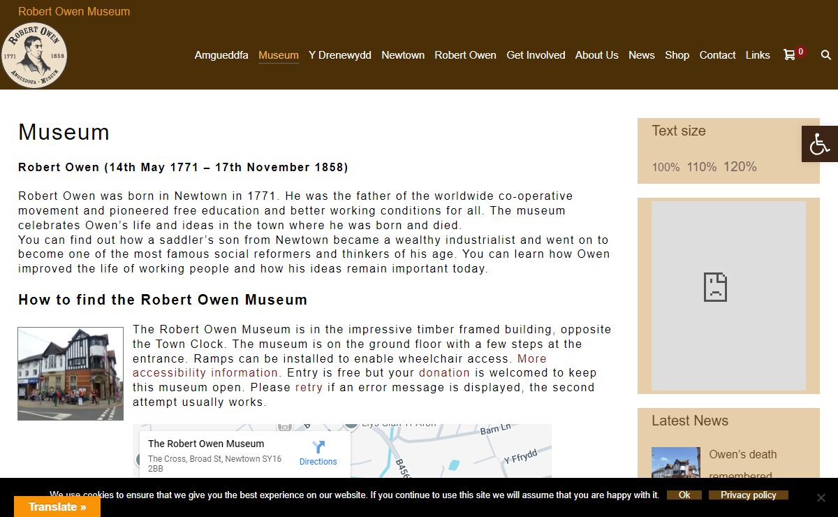 Robert Owen Museum - Preserving the heritage of Newtown