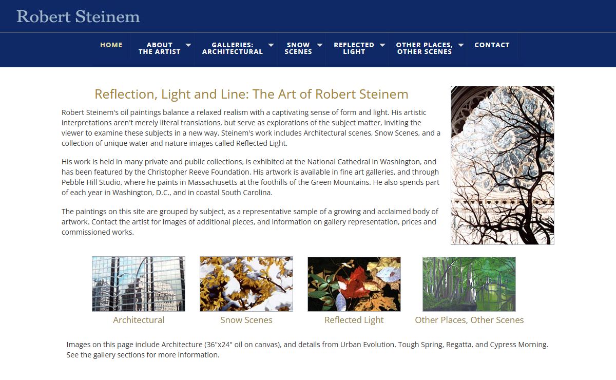 The Art of Robert Steinem Artist Painter Architectural Landscapes Cityscapes Snow Scenes Oil Paintings